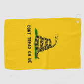 nicht Tretfahne usa Symbol snake Amerika Geschicht Golfhandtuch (Horizontal)