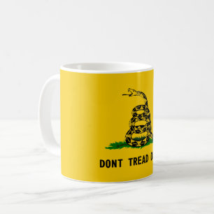 nicht Tretfahne usa Symbol snake Amerika Geschicht Kaffeetasse
