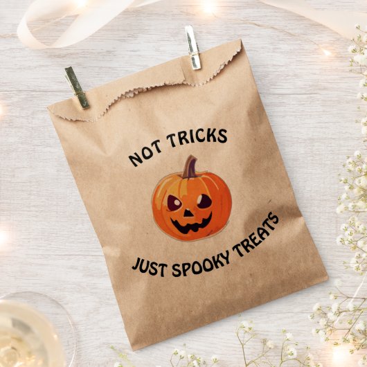 Nicht tricks nur spuke Leckereien niedlich Hallowe Geschenktütchen (Ausgeschnitten)