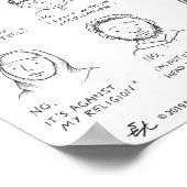 Nicht trinken Poster (Ecke)