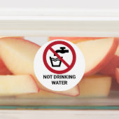 Nicht trinken Wasser, Verbotszeichen Etiketten (Befestigt)