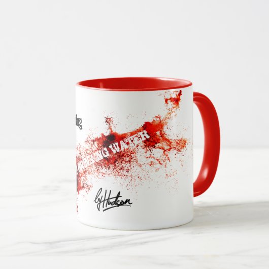 NICHT TRINKWASSER - ein Farbentopf-Tasse byHudson Tasse (VorderseiteRechts)