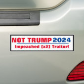 Nicht Trump 2024 Autoaufkleber (Auf Auto)