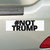Nicht Trumpf - Schwarz-Logo Autoaufkleber (Auf Auto)