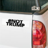 Nicht Trumpf - Schwarz-Logo Autoaufkleber (Auf Lkw)