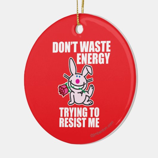 Nicht tun Abfallenergie Keramik Ornament (Links)