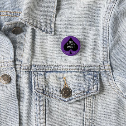 Nicht tun f*ck mit asexuals button (Beispiel)