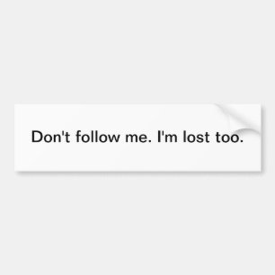 Nicht tun Follow-me 2 - Autoaufkleber