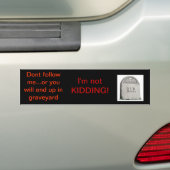 Nicht tun Follow-me! Autoaufkleber (Auf Auto)