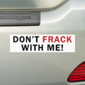 Nicht tun FRACK mit mir! - Autoaufkleber (weiß) (Auf Auto)