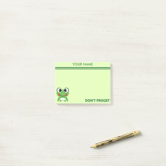 Nicht tun Froget Post-it Klebezettel (Auf Schreibtisch)