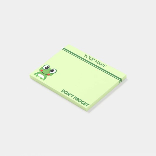 Nicht tun Froget Post-it Klebezettel (angewinkelt)