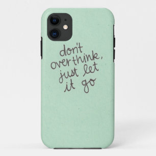 nicht tun overthink iPhone 11 hülle