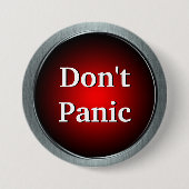 Nicht tun Panik-Knopf-Button Button (Vorderseite)