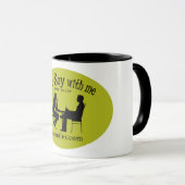 "Nicht tun Sojabohnenöl mit mir" Tasse (VorderseiteRechts)