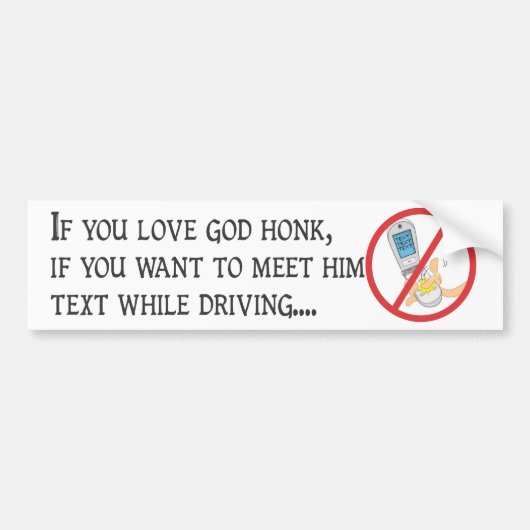 Nicht tun Text und Antrieb! Autoaufkleber (Vorne)