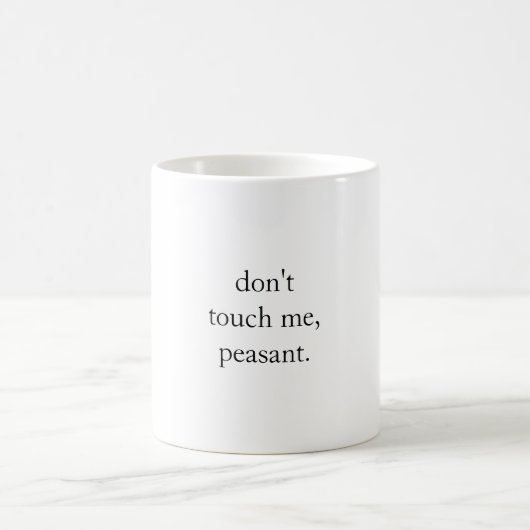Nicht tun Touch ich, Bauer. Kaffee-Tasse Kaffeetasse (Mittel)