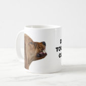 Nicht tun Touch mein Kaffee!! Kaffeetasse (Vorderseite Links)