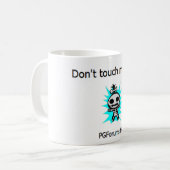 Nicht tun Touch mein Kaffee Kaffeetasse (Vorderseite Links)