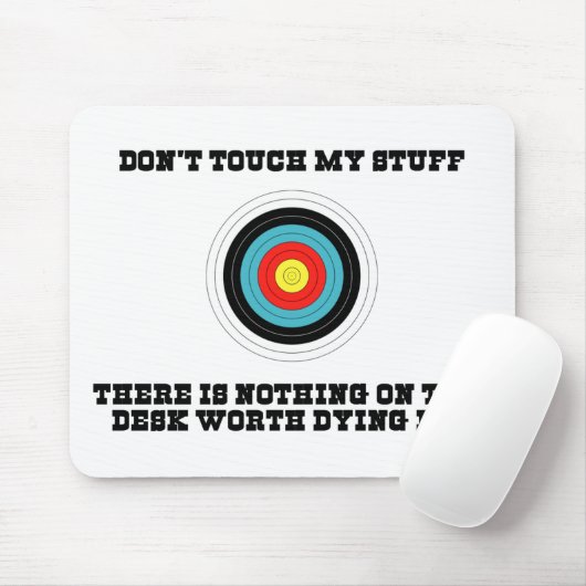 Nicht tun Touch mein Material Mousepad (Mit Mouse)