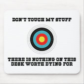 Nicht tun Touch mein Material Mousepad (Vorne)