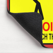 Nicht tun Touch-Sachen auf diesem Schreibtisch! Mousepad (Ecke)