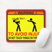 Nicht tun Touch-Sachen auf diesem Schreibtisch! Mousepad (Mit Mouse)