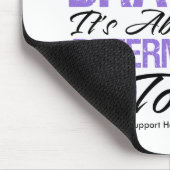 Nicht über Bravery - Hodgkin-Lymphom Mousepad (Ecke)