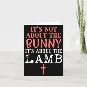 Nicht über das Kaninchen, über das Lamm Jesus Oste Karte