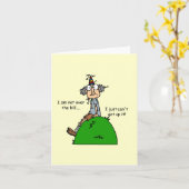 Nicht über dem Hill-Spaß Karte (Gelbe Blume)