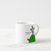 Nicht über dem Hügel-Spaß Espressotasse (Vorderseite Rechts)