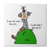 Nicht über dem Hügel-Spaß Fliese (Vorderseite)