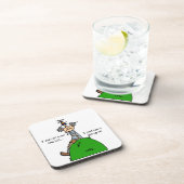 Nicht über dem Hügel-Spaß Getränkeuntersetzer (Rechte Seite)