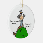 Nicht über dem Hügel-Spaß Keramikornament (Rechts)