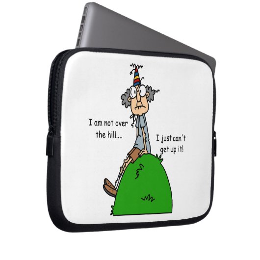 Nicht über dem Hügel-Spaß Laptopschutzhülle (Vorne Rechts)