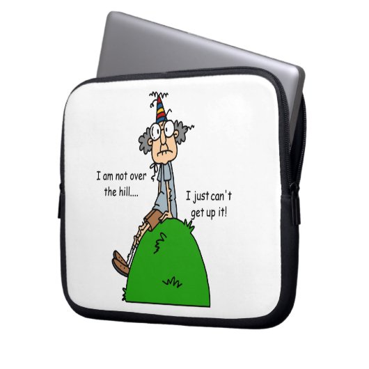 Nicht über dem Hügel-Spaß Laptopschutzhülle (Vorderseite Links)