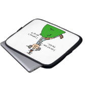 Nicht über dem Hügel-Spaß Laptopschutzhülle (Vorne Knopf)