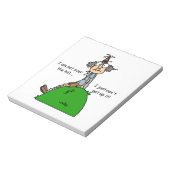 Nicht über dem Hügel-Spaß Notizblock (Rotiert)