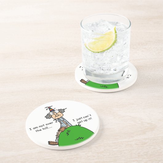 Nicht über dem Hügel-Spaß Untersetzer (Seite)