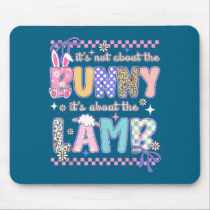 Nicht über den Hasen christlich Jesus Lamm Bibel Mousepad