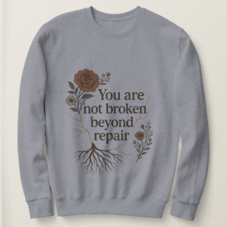 Nicht über die Reparatur hinaus gebrochen Sweatshirt