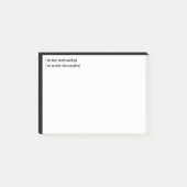 Nicht überarbeitet, ich bin berauscht post-it klebezettel (Vorderseite)