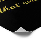 "Nicht überdenken" inspirierendes Poster (Ecke)