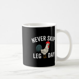 Nicht überspringen LG Day Gym Rooster Funny Workou Kaffeetasse