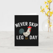 Nicht überspringen LG Day Gym Rooster Funny Workou Karte (Gelbe Blume)