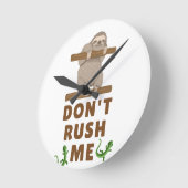 Nicht überstürzen runde wanduhr (Winkel)