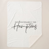 Nicht unbedingt das Hamptons große Sherpa-Decken Sherpadecke (Vorderseite)