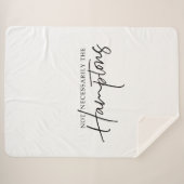 Nicht unbedingt das Hamptons große Sherpa-Decken Sherpadecke (Vorderseite (Horizontal))