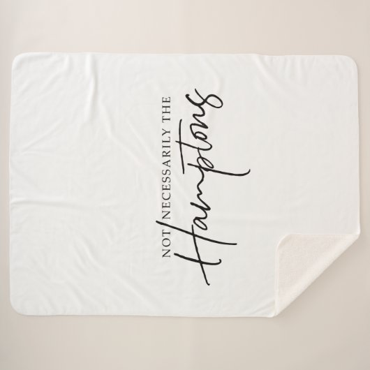 Nicht unbedingt das Hamptons große Sherpa-Decken Sherpadecke (Vorderseite (Horizontal))