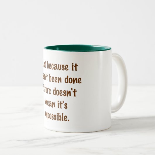 Nicht unmöglich Tasse (VorderseiteRechts)